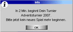 Turnierstart zwei